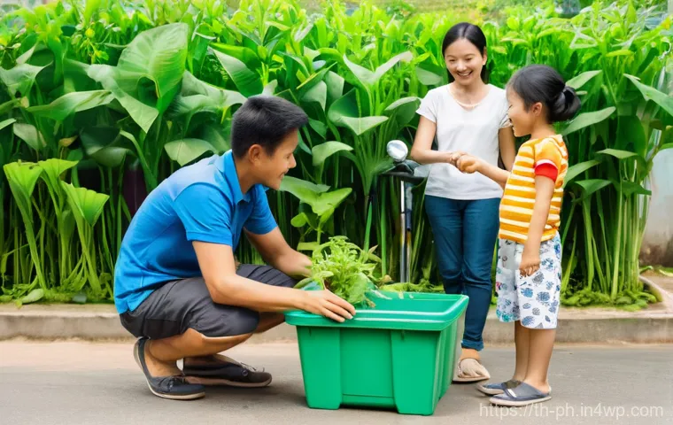 탄소예산 활용의 장점과 한계 - **Prompt 1: A Sustainable Thai Family Life** "A heartwarming and bright scene depicting a divers...